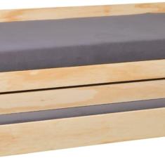 Tri Cama Lotar 2 90x190cm Madeira Maciça Amarelo Madeira