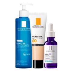 La Roche-Posay Kit - Gel de Limpeza + Sérum + Protetor Solar FPS60 Cor