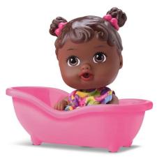 Boneca Little Dolls Banheirinha - Negra - Divertoys
