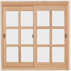 Janela De Correr Quadriculada JE221 100cm x 100cm Esel