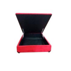 Cama Box Baú Casal Suede 42x138x188 - Vermelho