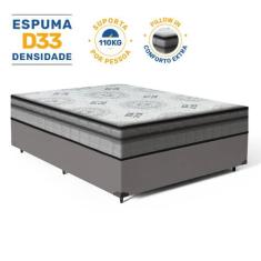 Cama Box com Colchão de Espuma D33 Pillow In Anjos Ortosleep Viúva 128