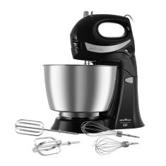 Batedeira Britânia Diamante Inox Turbo Duo 550W Preta