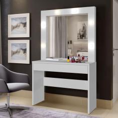 Camarim Com 1 Gaveta E Led - Romance-branco - Mavau Móveis