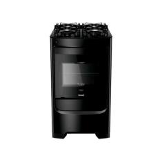Fogão 4 Bocas Consul Preto Mesa de Vidro CFO4VBE, Preto, Bivolt