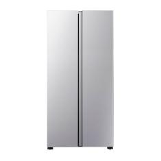 Geladeira Hisense Side By Side Frost Free Inverter 428L com Multi Air Flow RS3P428 Metálico Prata 110V