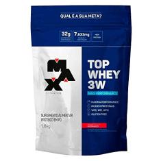 Max Titanium Top Whey 3W - 1800G Refil Morango -