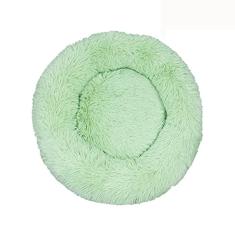 Cama de cachorro calmante para cães pequenos – Cama de cachorro pequena lavável com donut, cama de gato de pelúcia macia redonda anti-ansiedade, serve para toPets, diâmetro 20 cm