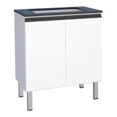 Balcão Para Cooktop 4 Bocas De Cozinha Silves Branco