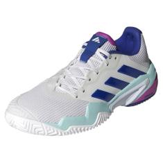 adidas Barricade 13 Tênis masculino, Branco/azul lúcido, semiflash aqua, 39