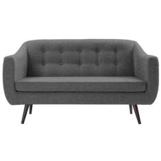 Sofá 2 Lugares Retrô Mimo Botonê Daf Móveis 135 cm Madeira Eucalipto L