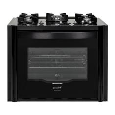 Fogão de Embutir 5 Bocas Fischer Gran Cheff com Forno Elétrico Tripla Chama