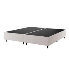 Base Box King Zeus Viero 25x193x203cm Bege/Amêndoa