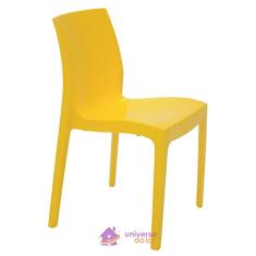 Cadeira Tramontina Alice Polida Sem Braços Em Polipropileno Amarelo