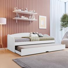 Bicama Solteiro 193x69,7 Cm Solteiro Liz Branco