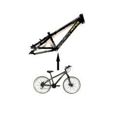 Bicicleta Aro 26 Vikingx Tuff Preto 21v Alumínio Freeride Freio a Disc