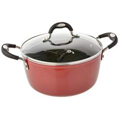 Caçarola de Alumínio com Revestimento Interno de Antiaderente Dimetro 24Cm, Tramontina, Mônaco 20860724, Vermelho
