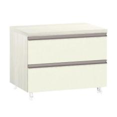 Mesa De Cabeceira Prime Plus 60 Cm Legno Crema Com Kashmir - LUCIANE