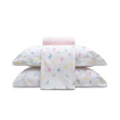 Jogo de Cama Percal 200 Fios Cotton Dreams Queen - Appel - Borboletas