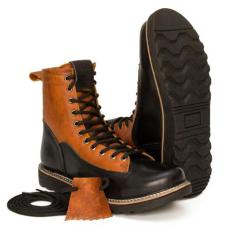 Bota Coturno Titan Masculino Couro - RANCLAFE URBAN SHOES, Laranja, 39