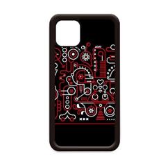 Graffiti Street abstrato vermelho branco padrão para iPhone 12 Pro Max capa para Apple Mini Mobile Case