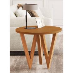 Mesa Redonda Lateral Canto Sala Sofá Moderna - JB 8038 - JB móveis