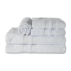 Kit de Toalha de Banho 05 Peças Linha Paris Fio Penteado Banhão - noss