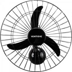 Ventilador de Parede Ventisol Oscilante 60cm Aço Preto Bivolt, Preto, 