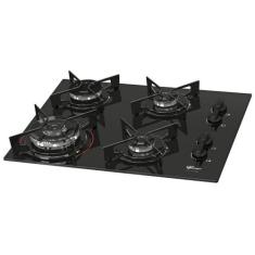 Fogão Cooktop Fischer 4Q Fit Line Gás TC Mesa Vidro