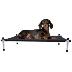 Cama Suspensa Para Cachorro Gato Pet Médio 75X50X13 Preto