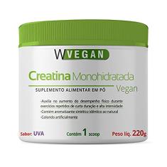 W Vegan Creatina 220G Sabor Uva 220 Gramas
