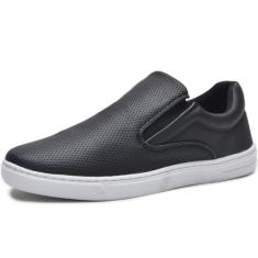 Tênis Slip On Masculino Casual Form's Preto, 42, Preto