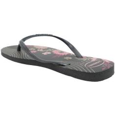 Chinelo Feminino Havaianas Slim Organic, Preto, 37