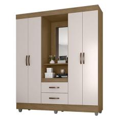 Guarda Roupa Casal Capela Lite Nature Off White – Móveis Leão