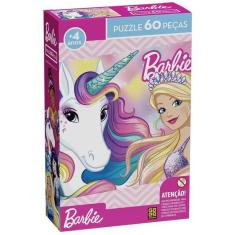 Quebra Cabeça Barbie 60 Peças Grow