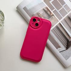 Capa de almofada de ar para câmera oval de silicone líquido para iPhone 13 12 11 Pro Max Mini XR X XS 7 8 Plus SE Capa macia, rosa, para iphone 8