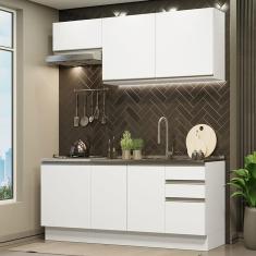 Cozinha Completa 180007 Com Armário E Balcão Branco Branco