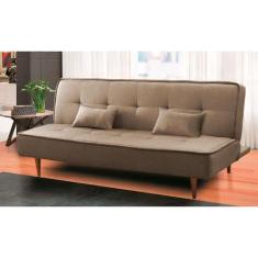 Sofá Cama Silver Linho Capuccino 1,92 - Speciale Home, Marrom