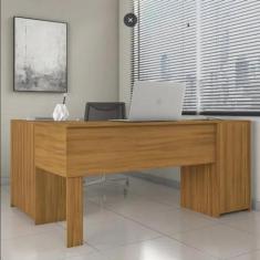 Mesa Office Escrivaninha em L com 2 Portas e 3 Gavetas NT2005 Notável 