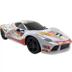 Carro de Controle Remoto Esportivo Phantom Branco- Wellmix