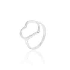 Anel coração grande - Cod 683 - Carlitos Joias, 25