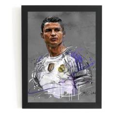 Quadro Decorativo Cr7 Arte Cristiano Ronaldo Futebol - Fanarte