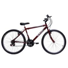 Bicicleta Aro 26 Masculina De Passeio 18 Marchas - SAIDX, Vermelho
