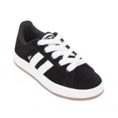 Tênis Casual Gibizinho Juvenil GB24-G381 NB, 31, Preto, Branco