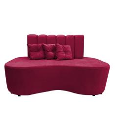 Sofa Curvo Feijão Organico Lisboa 147 Vermelho
