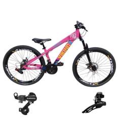 Bicicleta Vikingx 21v Aro 26 Tuff 25 Aluminio Cambio Shimano Dianteiro