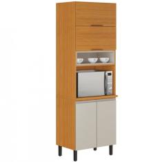 Paneleiro Itatiaia Ideale Com 4 Portas, 5 Prateleiras Cinamomo-off White