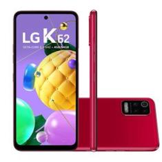 Smartphone LG K62 64GB Dual Chip Tela 6.59&quot; Câmera Quádrupla 48MP+5MP+2MP+2MP Frontal 13MP Vermelho
