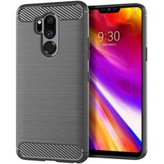 Capa para LG G7 ThinQ, sensação macia, proteção total, anti-arranhões e impressões digitais + capa de celular resistente a arranhões para LG G7 ThinQ