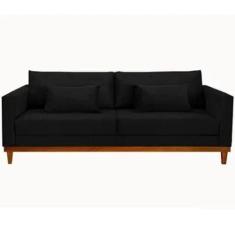 Sofá Chesterfield London 2,30 - Veludo Preto /  Decoracao , Sala estar